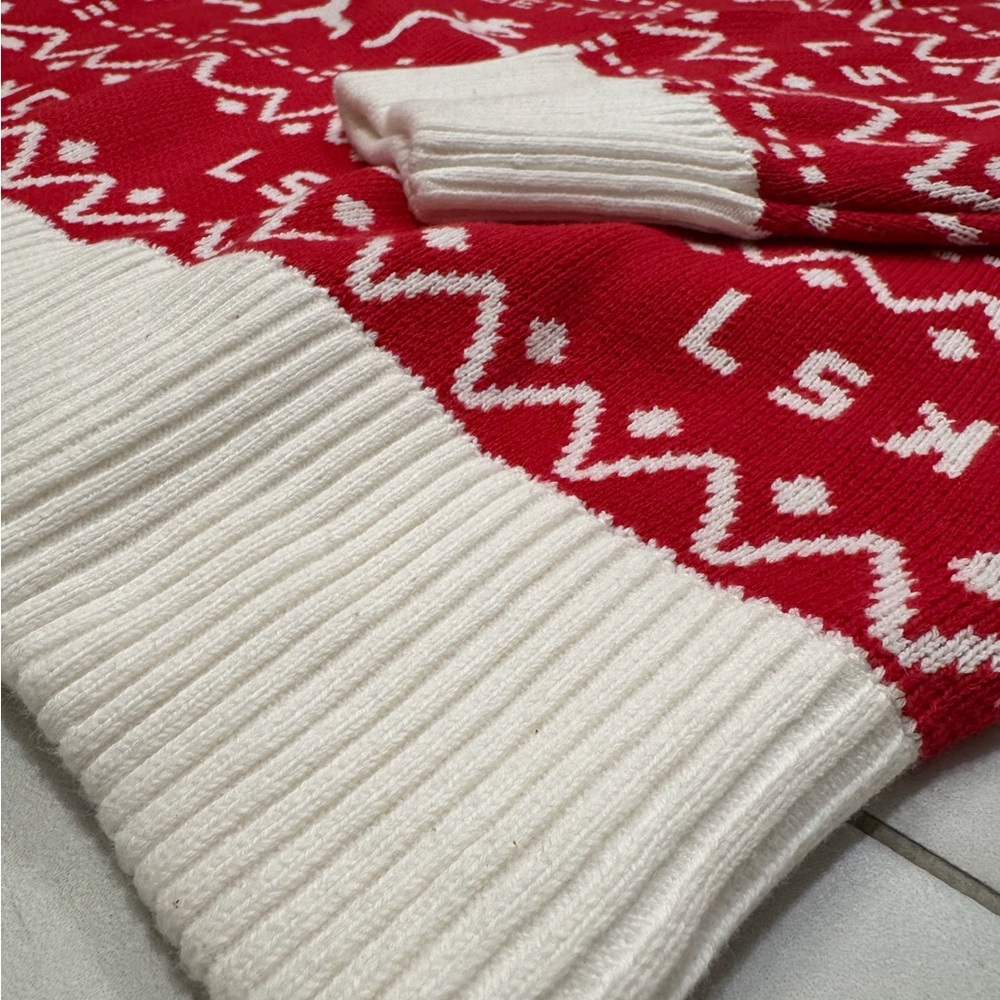 LSKD Limited Release Unisex Running Ugly Christmas Pattern Sweater 1% Better Gym - Picture 9 of 13